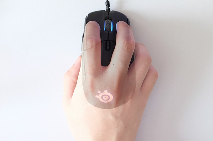 SteelSeries Rival310　つかみ持ち
