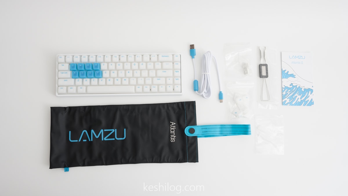 lamzu atlantis keyboard 付属品一覧